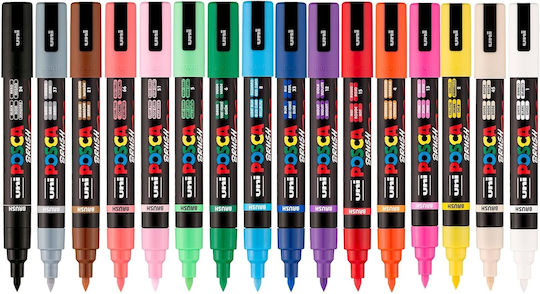 Posca Μαρκαδόροι Σχεδίου Σετ 16 χρώματα