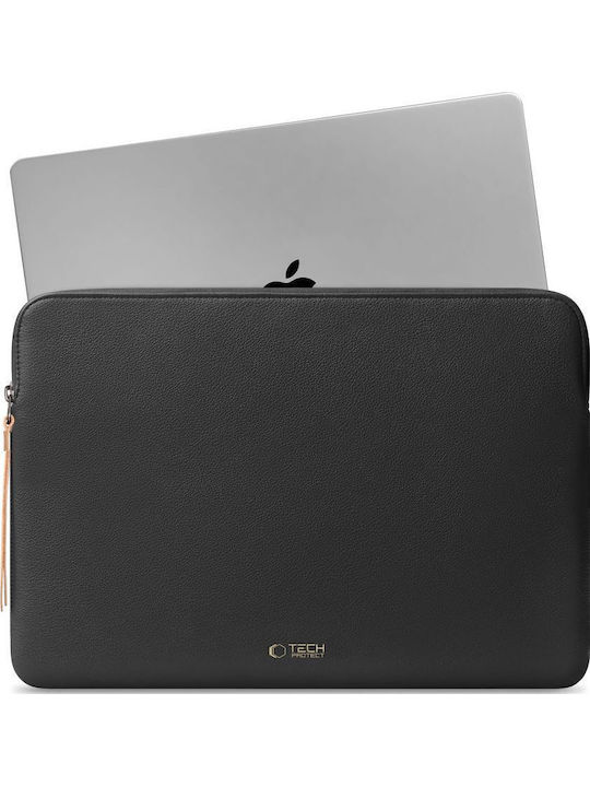 Tech-Protect Fleece Θήκη για Laptop 14" σε Μαύρο χρώμα