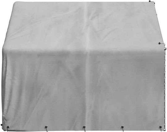 Outdoor Dog Kennel Cover 2x2x1.5 M Galvanized Steel
