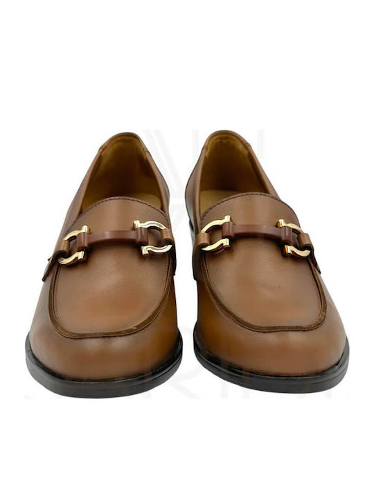 Leather Tabac Brown Heels