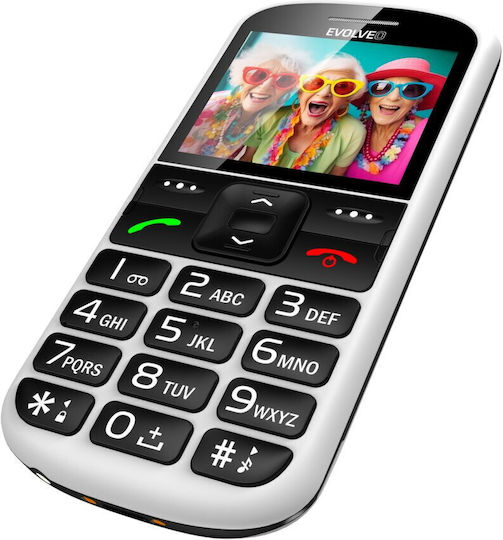 Evolveo EasyPhone XS Single SIM Mobile with Large Buttons White