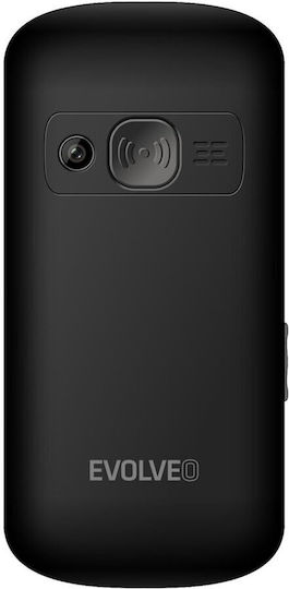 Evolveo EasyPhone XS Single SIM Мобилен Телефон с Големи Бутон Черен