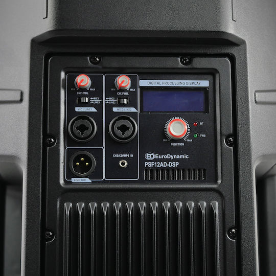 EuroDynamic PSF-12AD Αυτοενισχυόμενο Ηχείο PA 700W με Woofer 12"