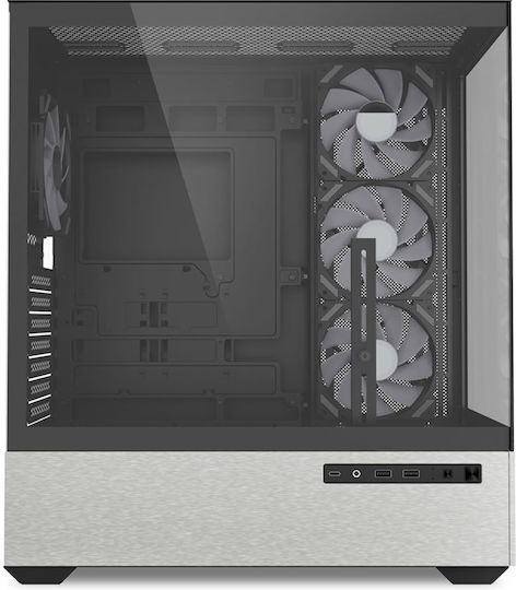 Sharkoon AK7 ARGB Gaming Midi Tower Κουτί Υπολογιστή με Πλαϊνό Παράθυρο Μαύρο