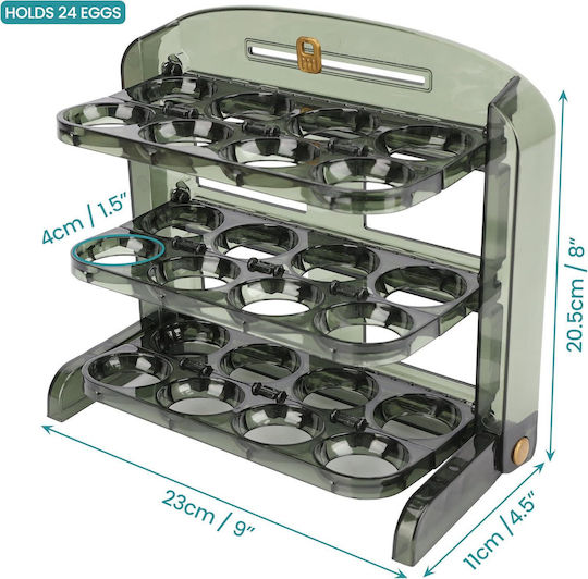 Belle Vous Kühlschrank-Organisator Für 24 Eier 23x11x20.5cm
