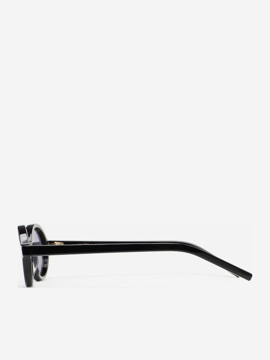 Kaleos C001 Women's Sunglasses with Black Plastic Frame and Gray Lens BLESS 1