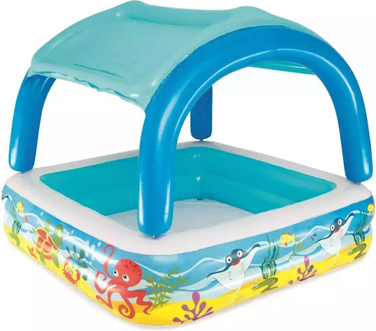 Bestway Детски Round Басейн Надуваем 140x114бр Светлосиня