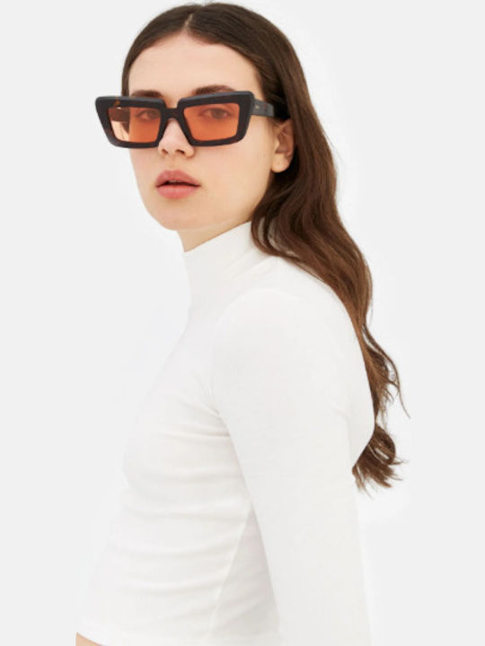 Retrosuperfuture Unisex Sonnenbrille mit Braun Schildkröte Kunststoff Gestell und Grün Linse GIARDINO-VK2