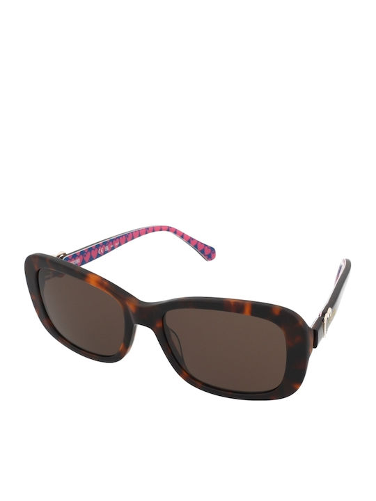 Moschino Women's Sunglasses with Brown Tartaruga Plastic Frame and Brown Lens MOL060/S 05L/70