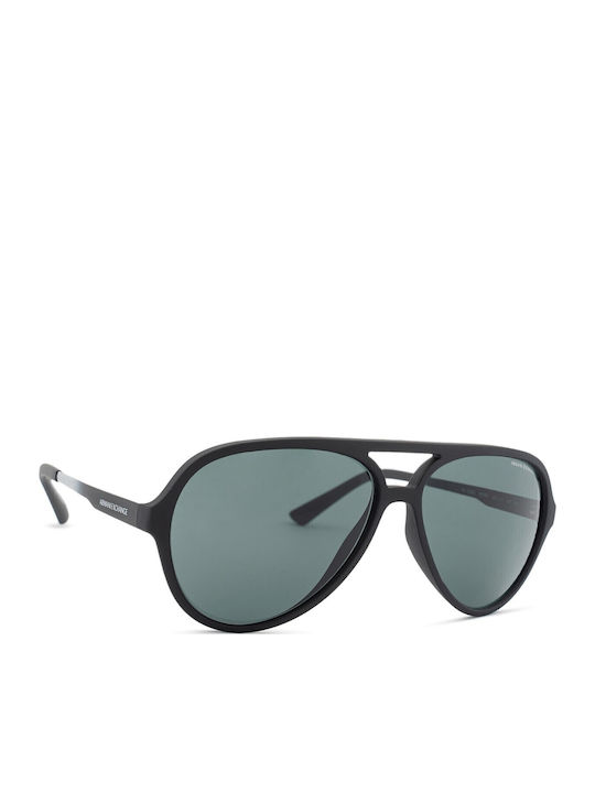 Armani Exchange Мъжки Слънчеви Очила с Черна Метална Рамка и Сиви Стъкла AX4133S 807887