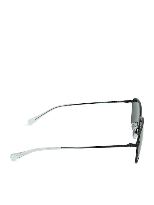 Armani Exchange Мъжки Слънчеви Очила с Черна Метална Рамка и Сиви Стъкла AX2053S 600087