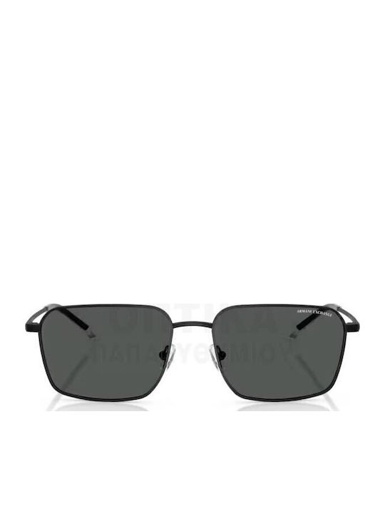 Armani Exchange Мъжки Слънчеви Очила с Черна Метална Рамка и Сиви Стъкла AX2053S 600087