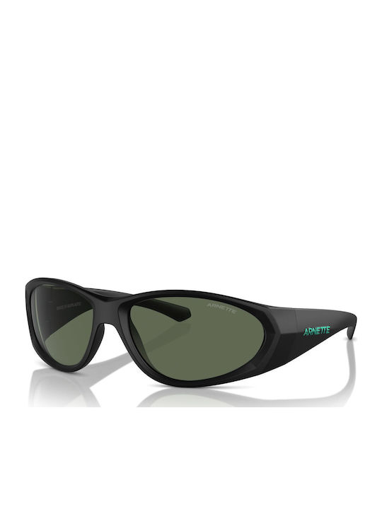 Arnette Ilum 2.0 Unisex Sunglasses with Black Horn-Rimmed Frame and Grey Lens