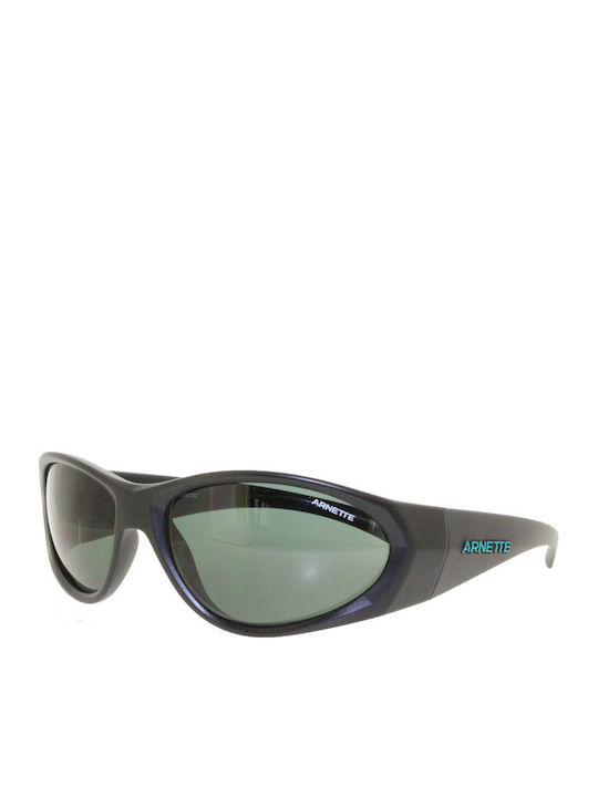 Arnette Ilum 2.0 Unisex Sunglasses with Black Horn-Rimmed Frame and Grey Lens