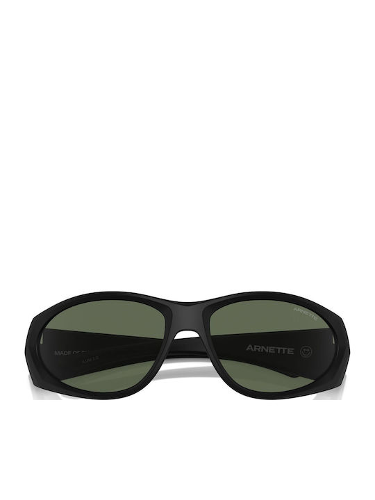 Arnette Ilum 2.0 Unisex Sunglasses with Black Horn-Rimmed Frame and Grey Lens