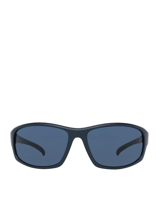 Timberland Men's Sunglasses with Navy Blue Plastic Frame and Blue Lens TB7189 91V