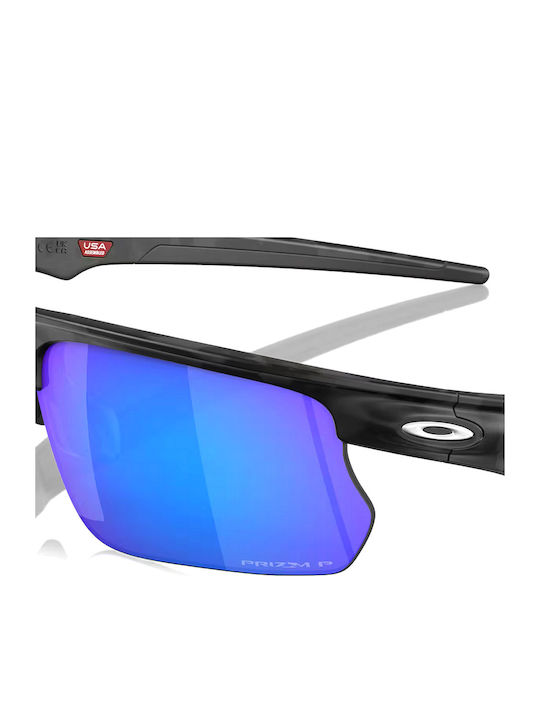 Oakley Prizm Sapphire Мъжки Слънчеви Очила с Черна Пластмасова Рамка и Сини Поляризирани Огледални Стъкла OO9400-05