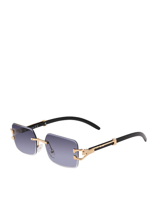Piazza Unisex Sonnenbrillen mit Gold Metallischem Rahmen und Grauer Verlaufsfarbe Gläser