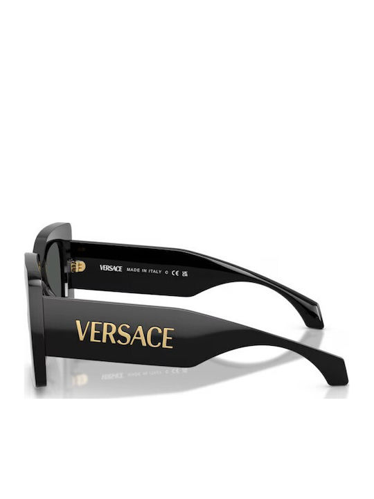 Versace Γυναικεία Γυαλιά Ηλίου με Μαύρο Κοκκάλινο Σκελετό και Γκρι Φακό VE4496UGB1/87