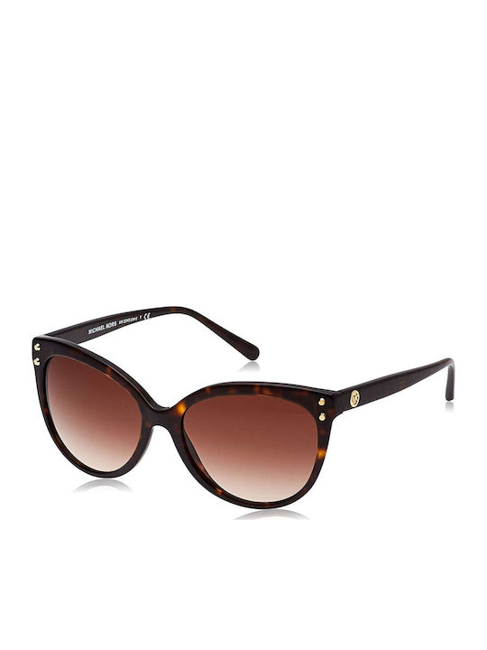 Michael Kors Jan Feminini Ochelari de soare cu Maro Cadru și Maro Degrade Polarized Oglindă Lentilă