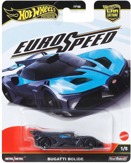 Hot Wheels Premium Car Premium Car Culture Euro Speed Bugatti Bolide Vehicle for Ages 3+