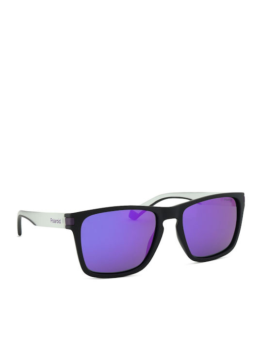 Polaroid Men's Sunglasses with Black Plastic Frame and Gray Polarized Lens PLD2139/S 5F3/MF