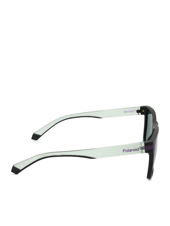 Polaroid Men's Sunglasses with Black Plastic Frame and Gray Polarized Lens PLD2139/S 5F3/MF