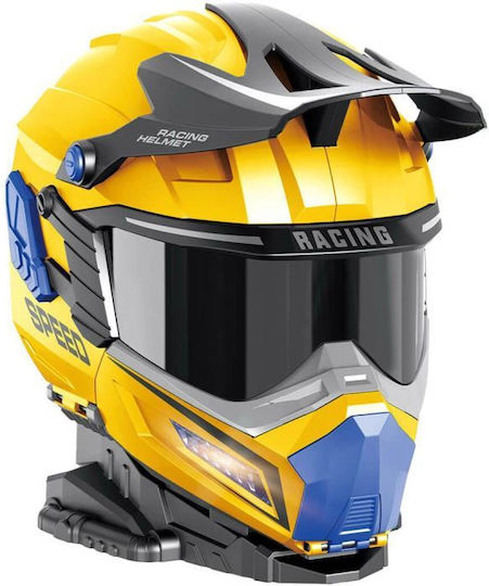 507852 Parking Helmet Yellow 2 Metal Cars Light Sound 25x20x28cm Luna