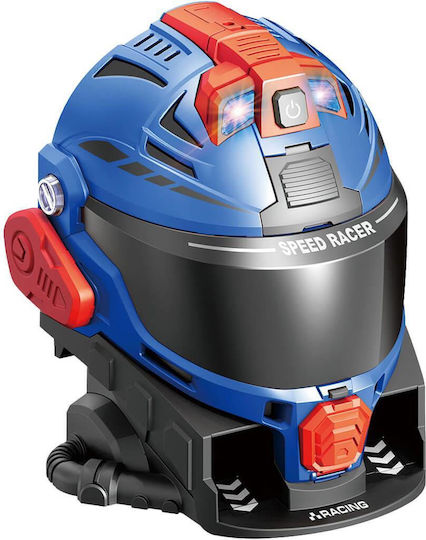 507850 Parking Helmet Blue 2 Metal Cars Light Sound 27x20x29cm Luna
