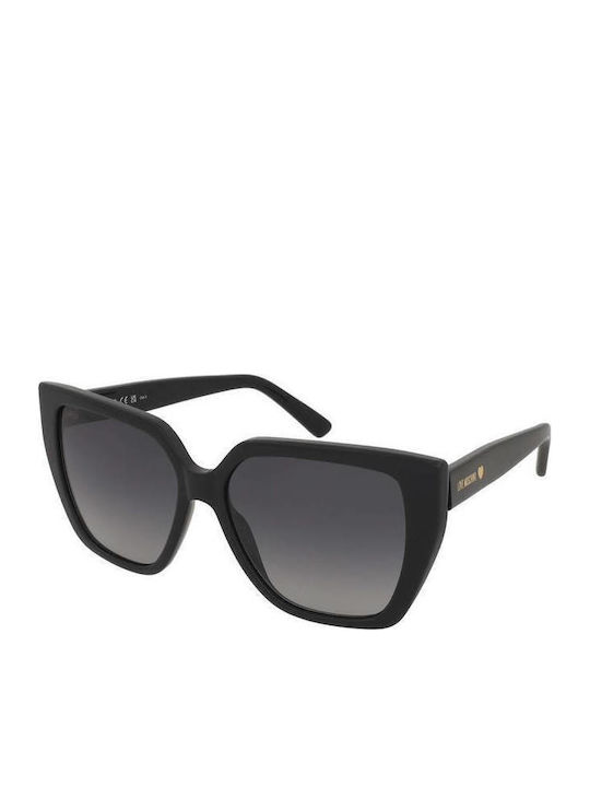Moschino Women's Sunglasses with Black Plastic Frame and Black Gradient Lens MOL088/S 807/9O