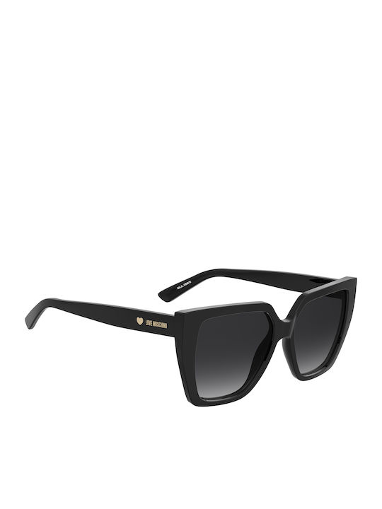Moschino Women's Sunglasses with Black Plastic Frame and Black Gradient Lens MOL088/S 807/9O