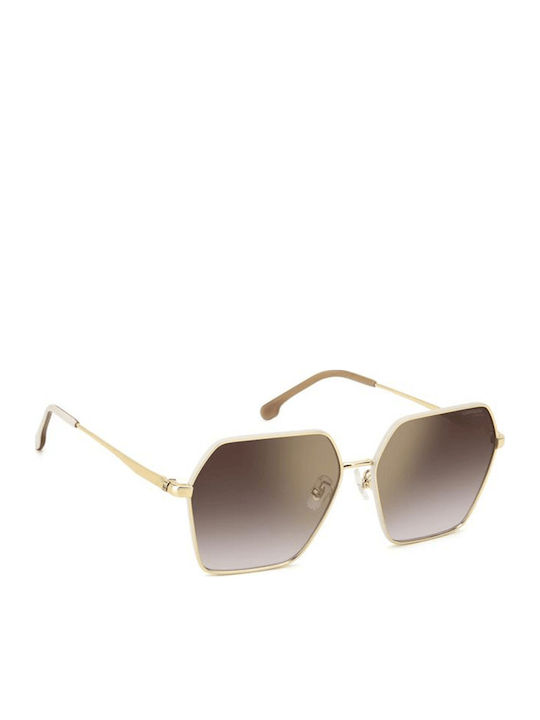 Carrera Women's Sunglasses with Gold Metallic Frame and Grey Gradient Lenses 3057/S VVP/YK