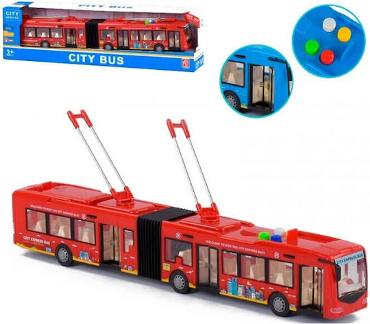 Λεωφορείο Διπλό 44εκ Friction Φώτα Ήχους Κόκκινο Rj3346b