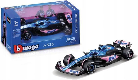 Bburago 18-38219 Метална Количка Формула 1 Alpine Bwt A524 #10 Gasly Мащаб 1:43