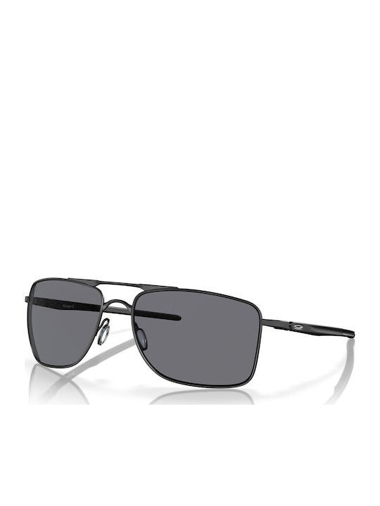 Oakley Gauge 8 Мъжки Слънчеви Очила с Черна Метална Рамка и Черни Стъкла OO4124-01