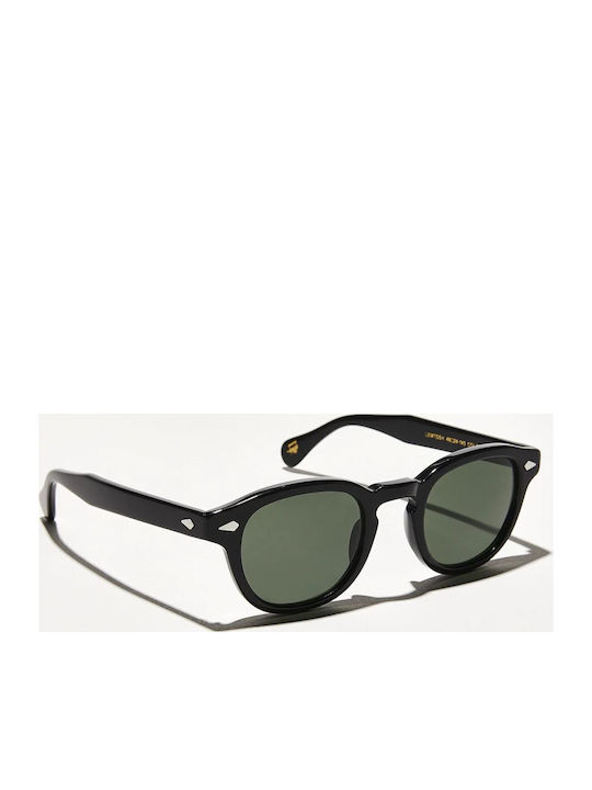 Moscot Lemtosh Unisex Sunglasses with Black Plastic Frame and Black Lens MO-LEMTOSH-BLK/G15