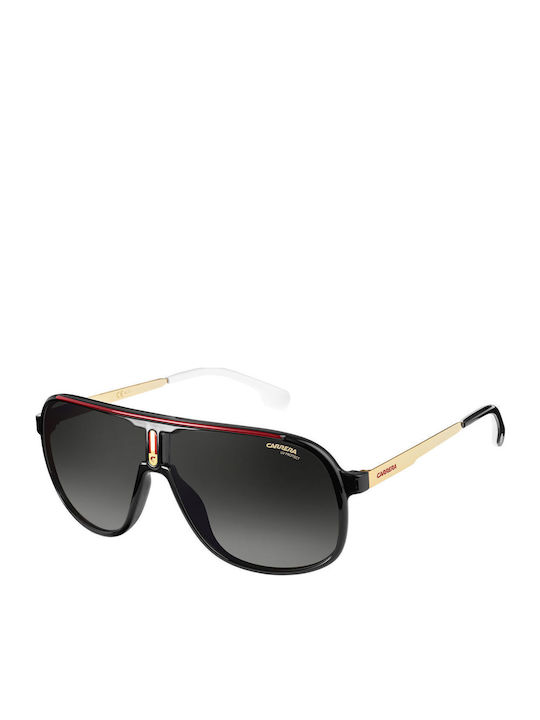Carrera Men's Sunglasses With Black Horn-Rimmed Frame And Grey Gradient Lens 1007/S 807/9O