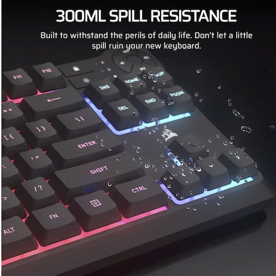Corsair K55 Core TKL RGB Gaming Keyboard Tenkeyless with RGB lighting (English US)