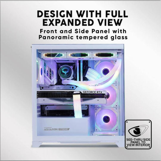 Armaggeddon Aquaron Xtreme Gaming Full Tower Computer Case with Side Window Pink