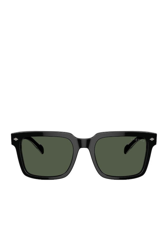 Vogue Men's Sunglasses with Black Horn-Rimmed Frame and Brown Polarized Lenses VO5573S W44/9A