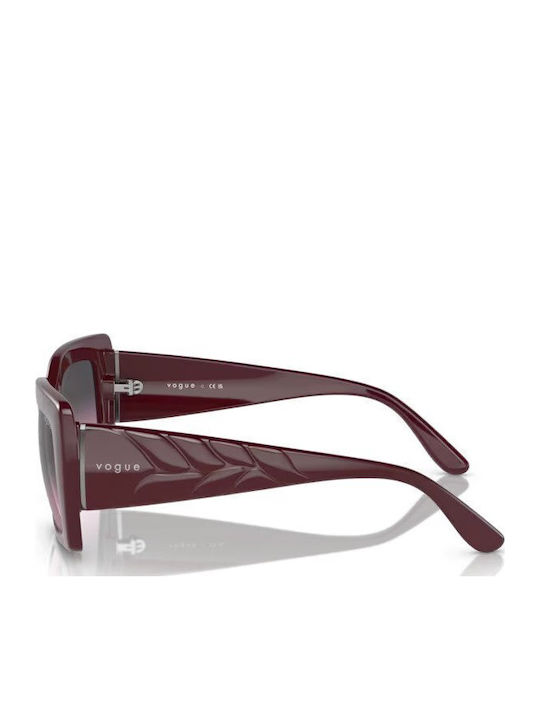 Vogue Women's Sunglasses with Burgundy Plastic Frame and Burgundy Gradient Lens VO5481S 3048/90