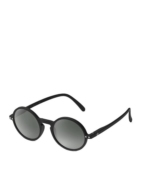 Izipizi #G Unisex Sonnenbrille mit Schwarz Kunststoff Gestell und Schwarz Linse