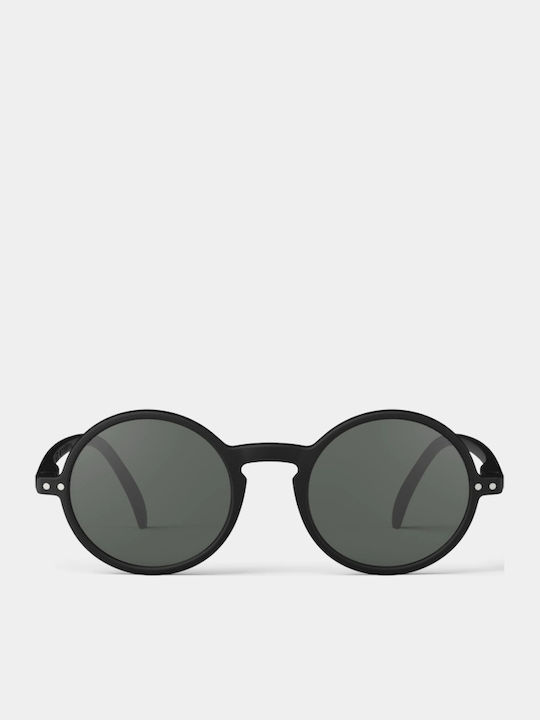 Izipizi #G Unisex Sonnenbrille mit Schwarz Kunststoff Gestell und Schwarz Linse