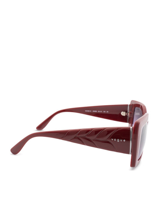 Vogue Women's Sunglasses with Burgundy Plastic Frame and Burgundy Gradient Lens VO5481S 3048/90