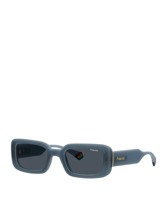Polaroid Unisex Γυαλιά Ηλίου με Μπλε Κοκκάλινο Σκελετό και Μπλε Φακό PLD6239/S/X MVU/C3