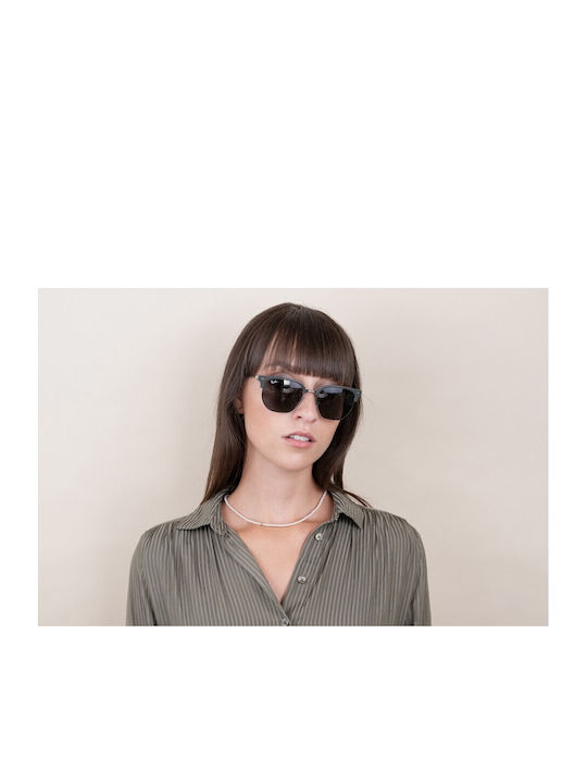 Ray Ban Clubmaster Γυαλιά Ηλίου με Mixed Σκελετό Ray Ban Clubmaster Γυαλιά Ηλίου με Mixed Σκελετό