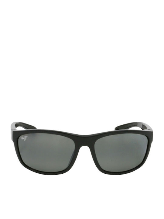 Maui Jim Ανδρικά Γυαλιά Ηλίου με Μαύρο Κοκκάλινο Σκελετό και Μαύρο Polarized Φακό 869-02
