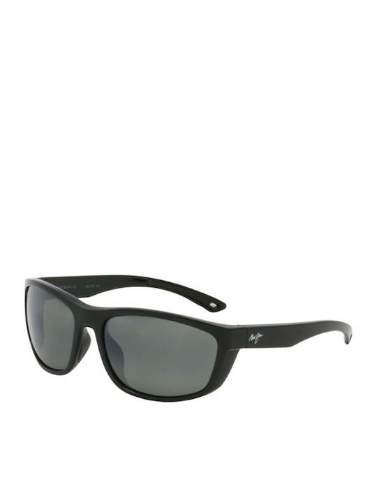 Maui Jim Ανδρικά Γυαλιά Ηλίου με Μαύρο Κοκκάλινο Σκελετό και Μαύρο Polarized Φακό 869-02