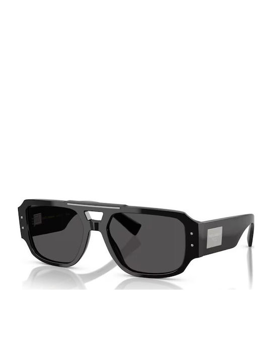 Dolce & Gabbana Мъжки Слънчеви Очила с Черна Пластмасова Рамка и Сиви Стъкла DG4482 501/87