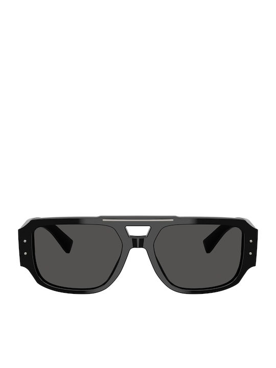 Dolce & Gabbana Мъжки Слънчеви Очила с Черна Пластмасова Рамка и Сиви Стъкла DG4482 501/87